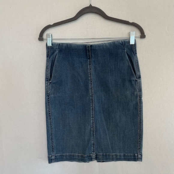 LOFT Denim Pencil Mini Skirt Size 27/4 - Picture 6 of 6